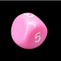 Impact Opaque Pink &amp; White D5 Dice
