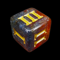 Impact Unleashed Arcana FrostFire Roman Numeral D3 Dice
