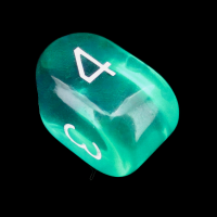 Role 4 Initiative Translucent Teal with White Arch D4 Dice