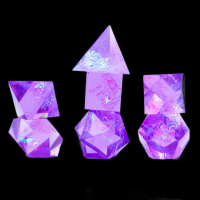 Sirius Sharp Edge Cloak & Dagger - Purple Ultra Violet 7 Dice Polyset