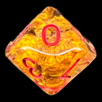 TDSO Fools Gold Clear D10 Dice