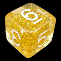 TDSO Confetti Gold Glitter D6 Dice