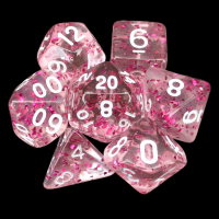 TDSO Confetti Rose Red 7 Dice Polyset