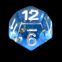 TDSO Confetti Teal & Gold D12 Dice