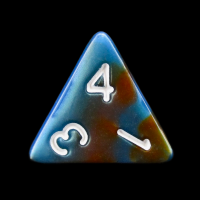 TDSO Duel Red & Teal D4 Dice