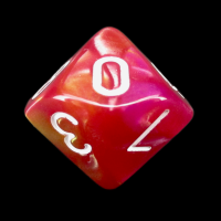 TDSO Duel Rose & Yellow D10 Dice