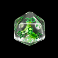 TDSO Encapsulated Flower Green D20 Dice