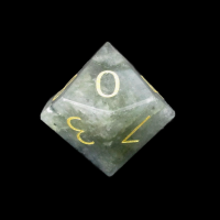 TDSO Gemstone Labradorite with Gold Numbers D10 Dice