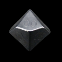 TDSO Hematite with Engraved Numbers 16mm Precious Gem Percentile Dice