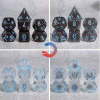 TDSO Ice Crystal - Heat Colour Changing 7 Dice Polyset LTD EDITION