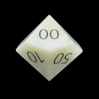 TDSO Jade (Xingjiang) with Engraved Numbers Precious Gem Percentile Dice