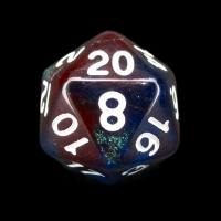 TDSO Photo Reactive Blue & Red D20 Dice