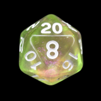 TDSO Photo Reactive Green & Pink D20 Dice