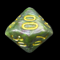 TDSO Marbleised Blue Yellow & Rose Percentile Dice