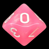 TDSO Moonstone Pink D10 Dice