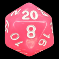 TDSO Moonstone Pink D20 Dice