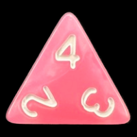 TDSO Moonstone Pink D4 Dice