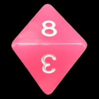 TDSO Moonstone Pink D8 Dice