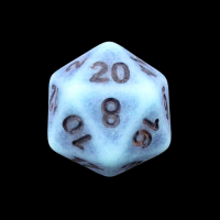 TDSO Opaque Antique Ghostly Turquoise D20 Dice