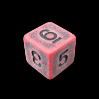 TDSO Opaque Antique Red D6 Dice