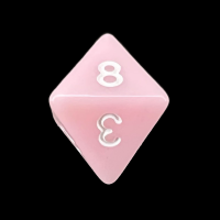 TDSO Opaque Baby Pink D8 Dice