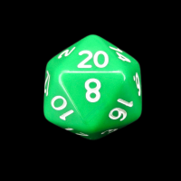 TDSO Opaque Green D20 Dice