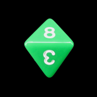 TDSO Opaque Green D8 Dice