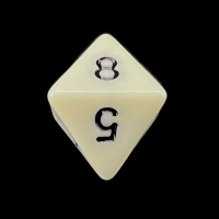TDSO Opaque Ivory D8 Dice
