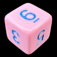 TDSO Pastel Opaque Pink & Blue D6 Dice