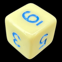 TDSO Pastel Opaque Yellow & Blue D6 Dice