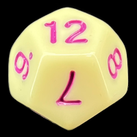 TDSO Pastel Opaque Yellow & Purple D12 Dice