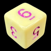 TDSO Pastel Opaque Yellow & Purple D6 Dice