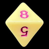 TDSO Pastel Opaque Yellow & Purple D8 Dice