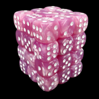TDSO Pearl Pink & White 36 x D6 Dice Set