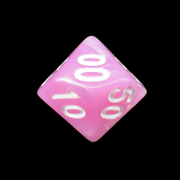 TDSO Pearl Pink & White Percentile Dice