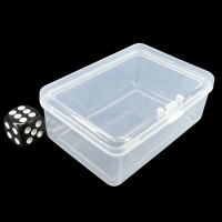 TDSO Flat Plastic Storage Box - Small Rectangular - Holds Approx 20 Dice