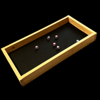 CLEARANCE TDSO Upcycled HUGE Wooden & Black Dice Tray 