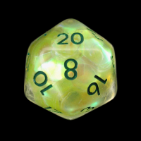 TDSO Yellow Dragon Scale D20 Dice