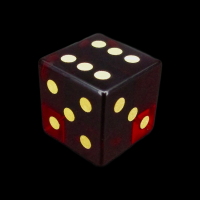 TDSO Zircon Glass Garnet with Engraved Numbers Precious Gem D6 Spot Dice