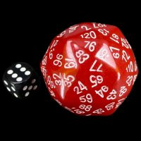 Tessellations Opaque Red D120 Dice