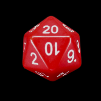 Tessellations Opaque Red Numerically Balanced D20 Dice