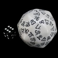 Tessellations Opaque White D120 Dice
