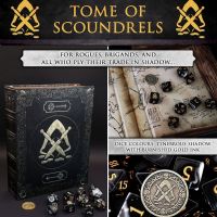 Tome of Scoundrels - 10 Dice Set / Coin / Dice Tray