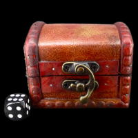 Wooden Dice Chest With Leather Effect