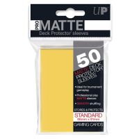 Ultra Pro Matte STANDARD Sized Sleeves x 50 - Yellow
