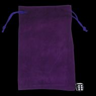 TDSO Large Royal Purple Soft Touch Dice Bag