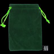 HALF PRICE TDSO Small Forest Green Soft Touch Dice Bag