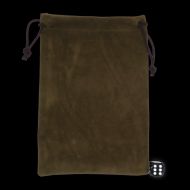 HALF PRICE TDSO Large Woodland Brown Soft Touch Dice Bag