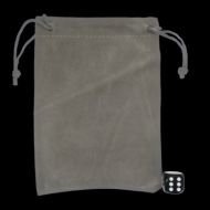 TDSO Small Silver Grey Soft Touch Dice Bag