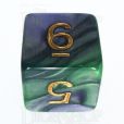 TDSO Duel Blue & Green D6 Dice